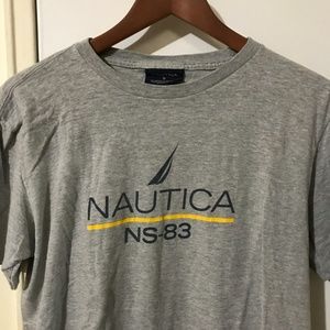 Vintage 90s Nautica NS-83 Boat Logo T-Shirt